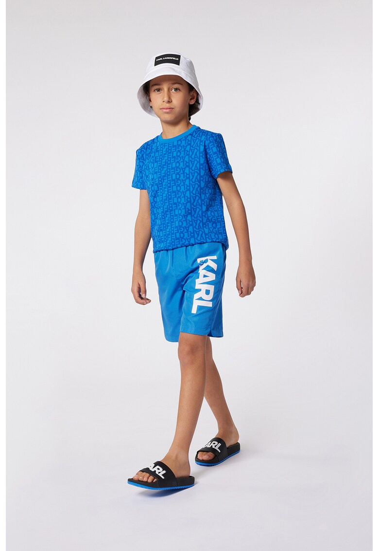 Pantaloni scurti de baie cu imprimeu logo