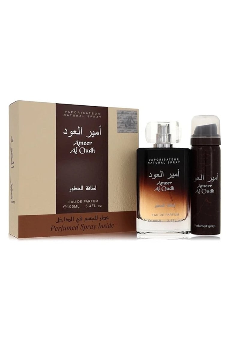 Set Apa de parfum Ameer al Oudh Barbati - 100ml + Deodorant spray - 50 ml