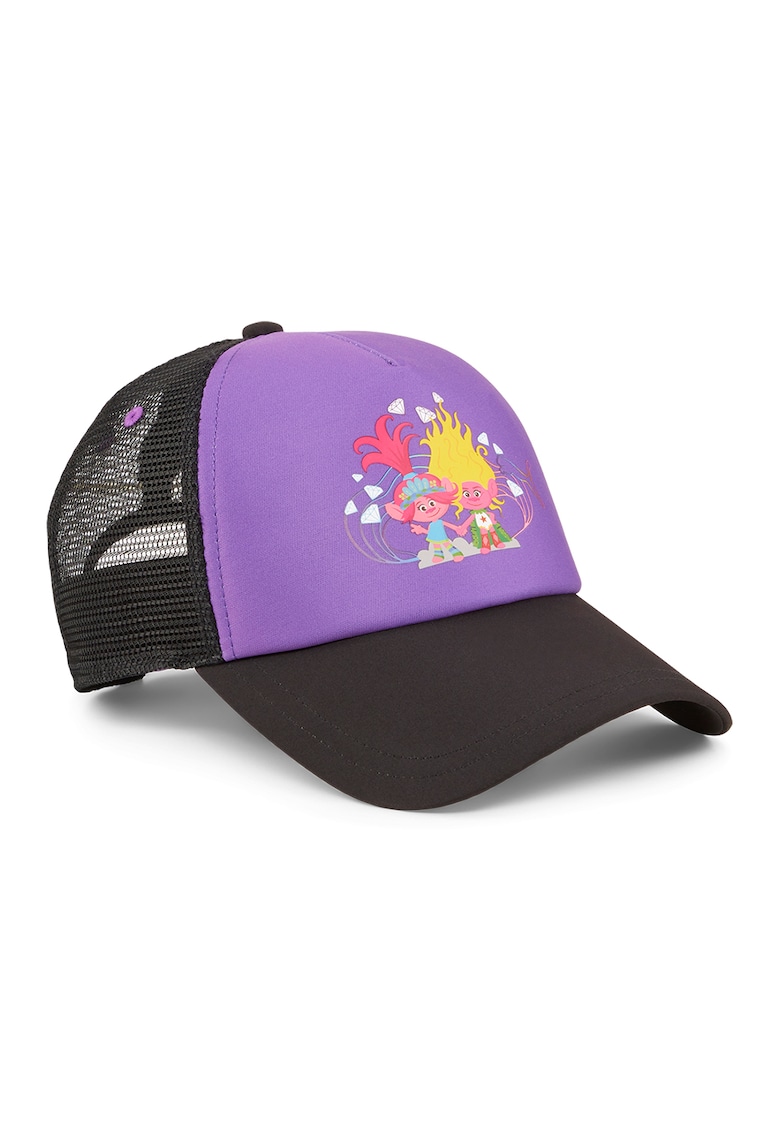 Sapca cu imprimeu cu desene si segment de plasa