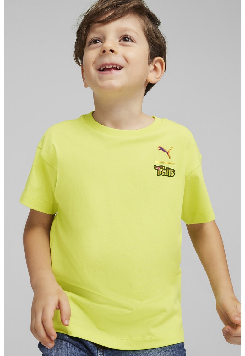 Tricou din bumbac cu model cu troli