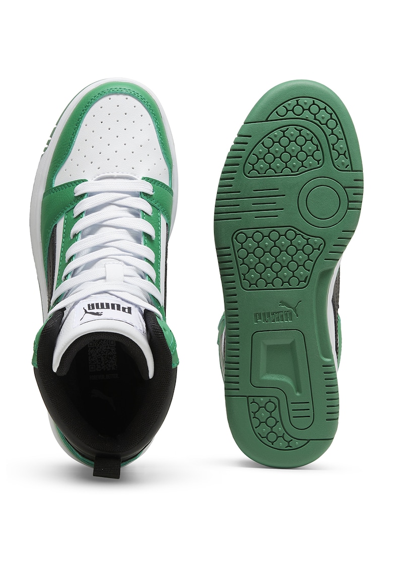 Pantofi sport mid-cut din piele ecologica Rebound V6