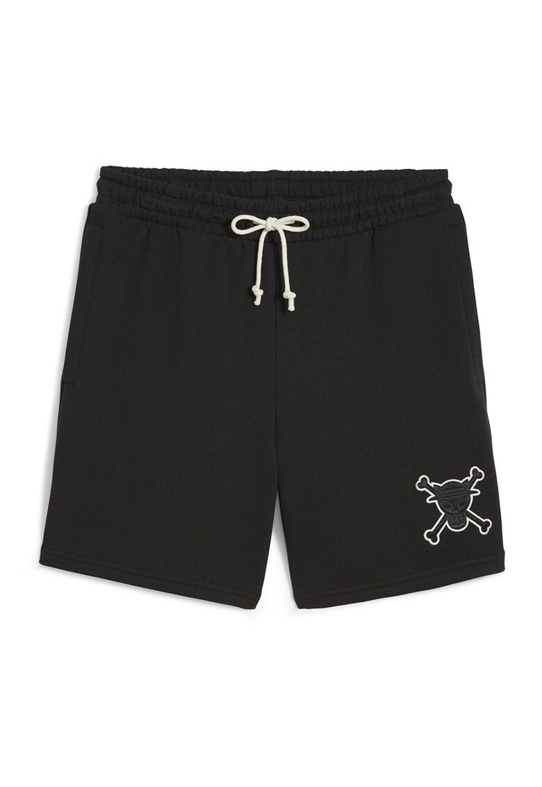 Pantaloni scurti cu snur si buzunare - Negru