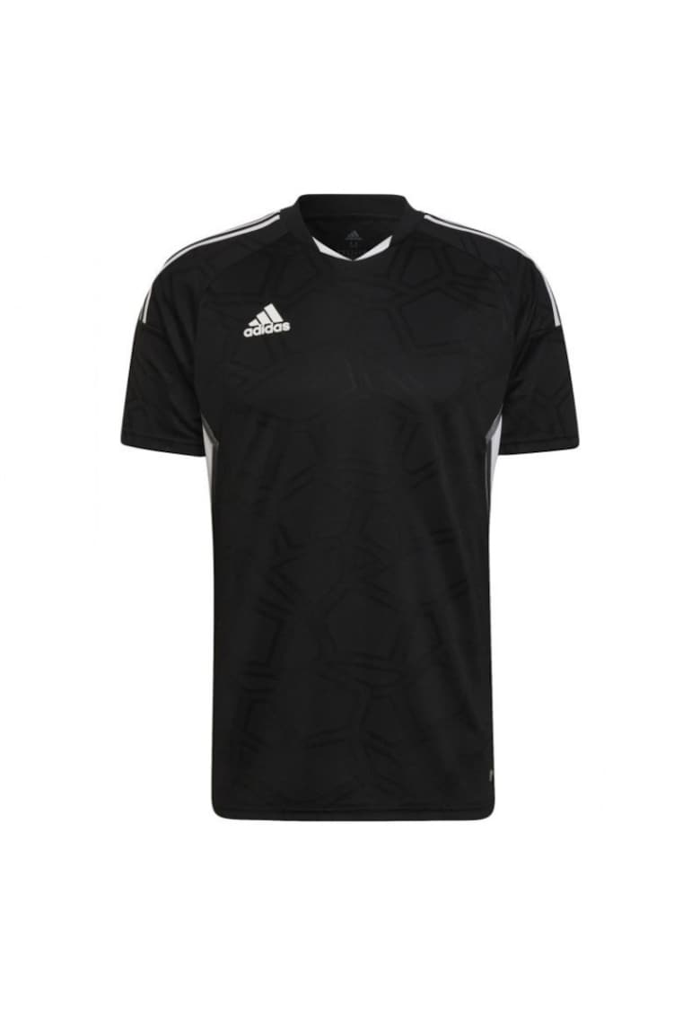 Tricou sport barbati - Poliester - Negru/Alb -