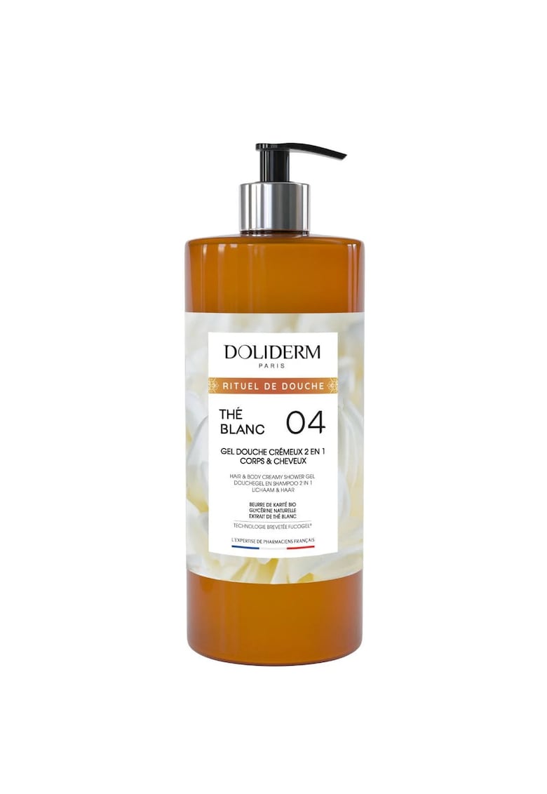 Gel de dus & sampon cremos cu extract de ceai alb - 2 in 1 - White Tea -  1 L