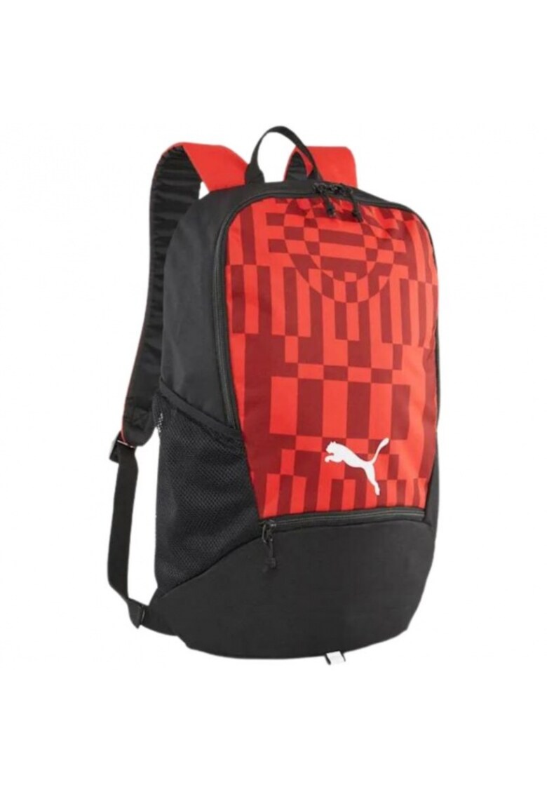 Rucsac - Poliester - 47x32x10 cm - Rosu/negru