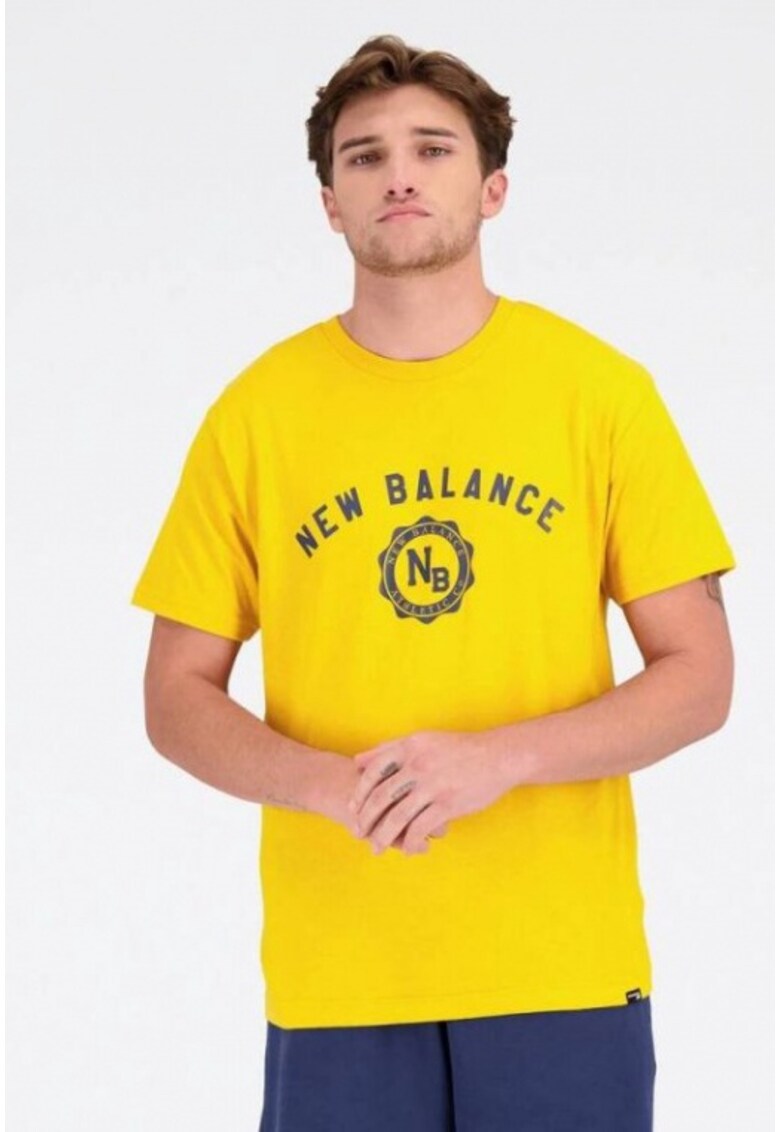 Tricou sport barbati - Bumbac/Poliester - Galben -