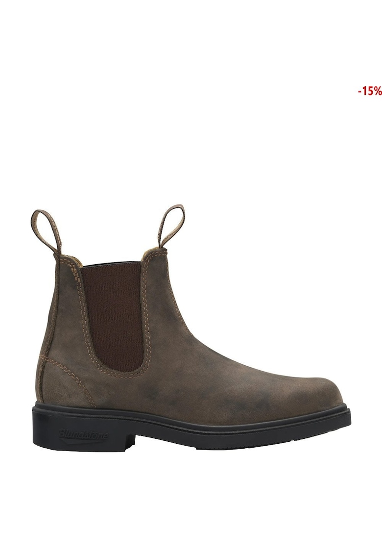 Ghete dama - piele naturala - maro -