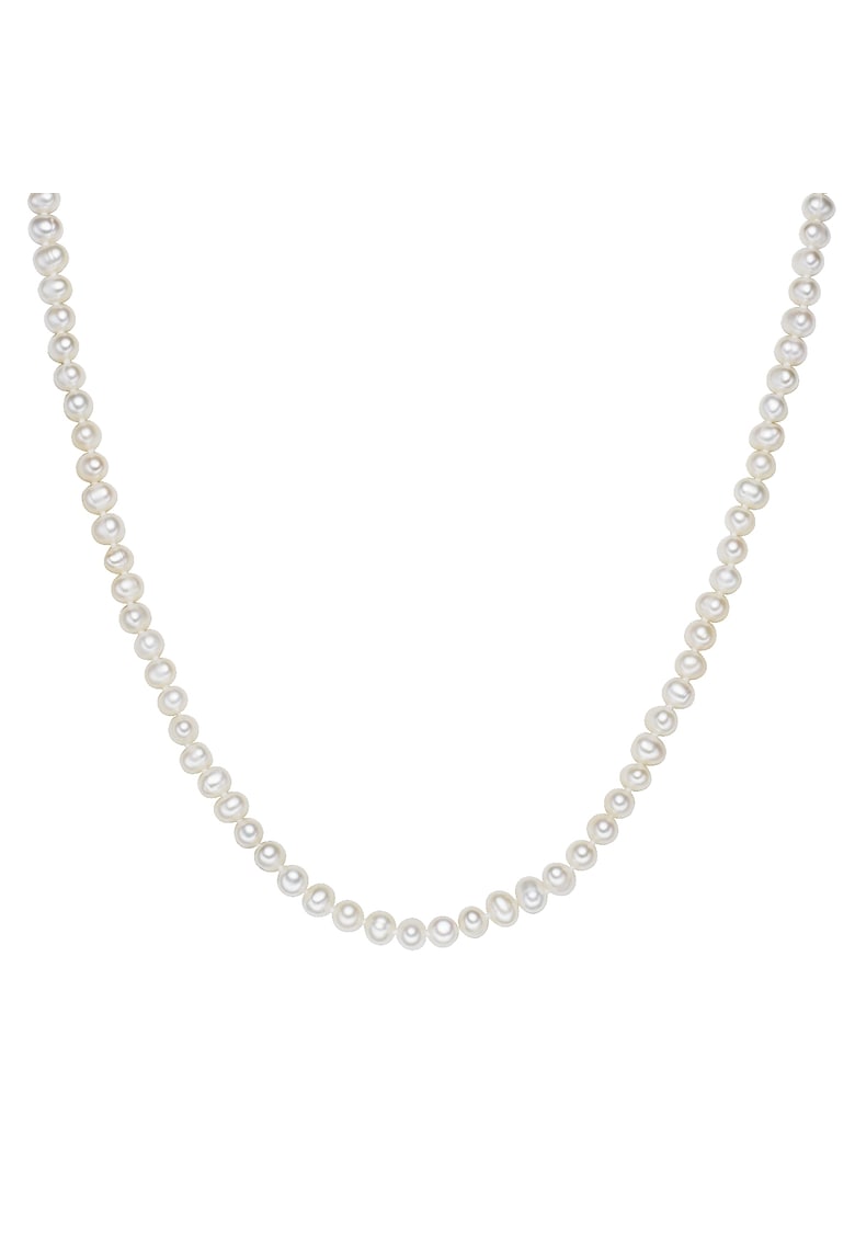Colier cu perle de apa dulce - Alb