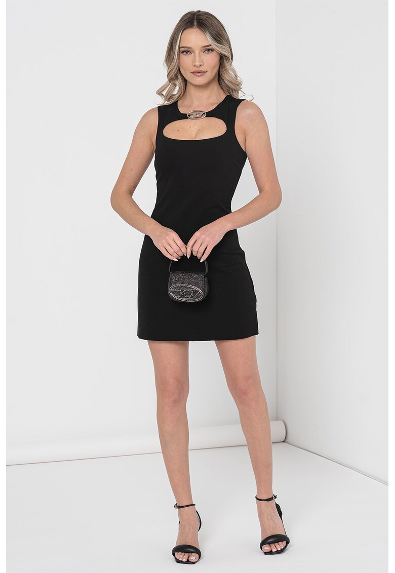 Rochie bodycon cu accesoriu logo