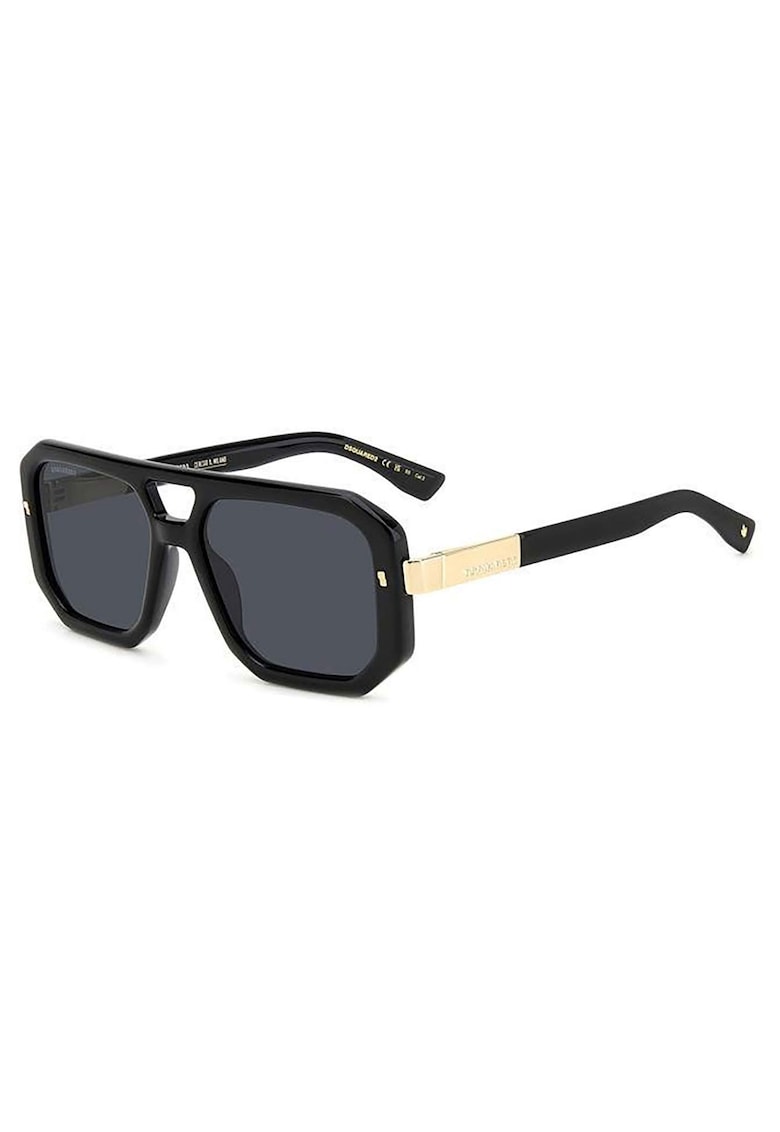 Ochelari de soare pentru barbati - Acetat - Negru - 56-17-140cm