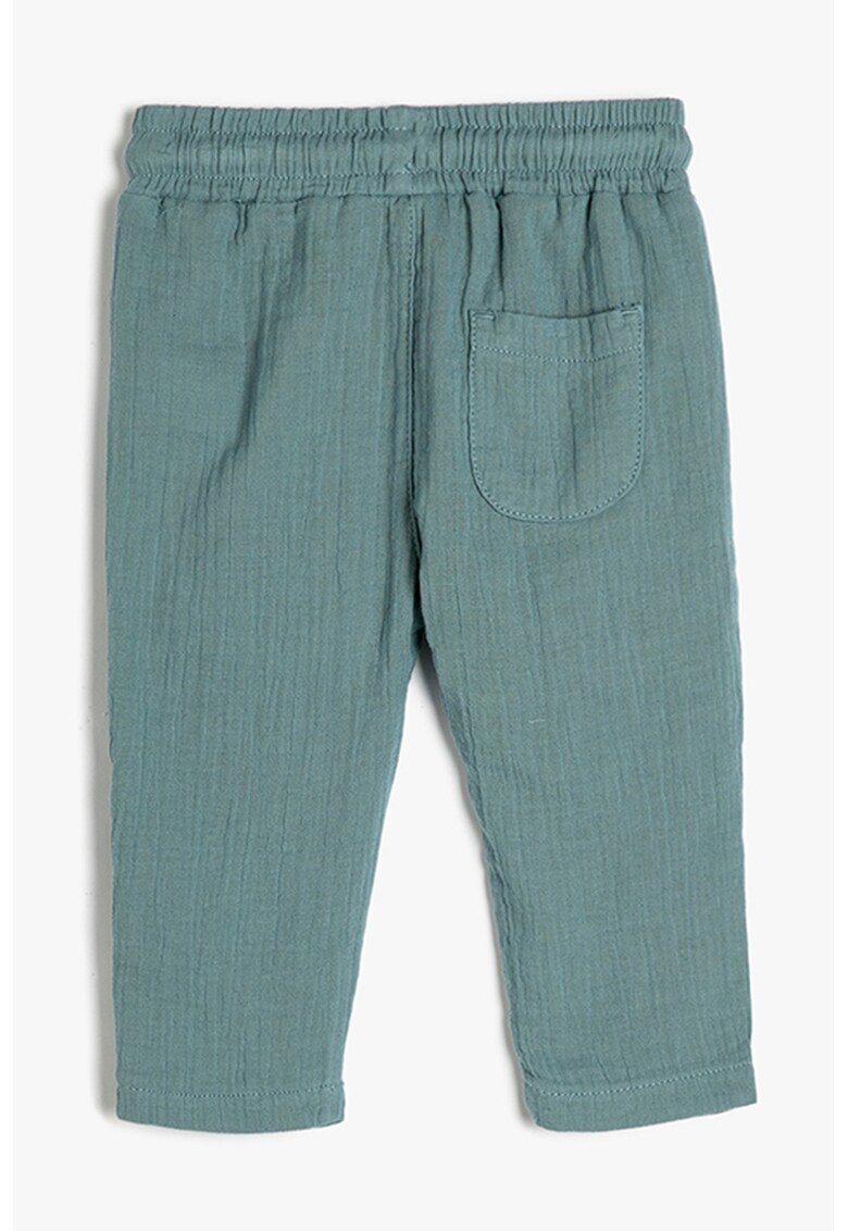 Pantaloni din bumbac cu croiala conica
