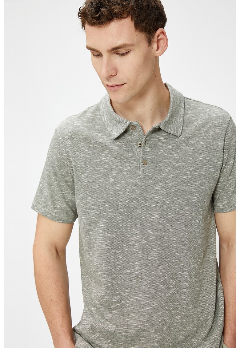 Tricou polo din jerseu