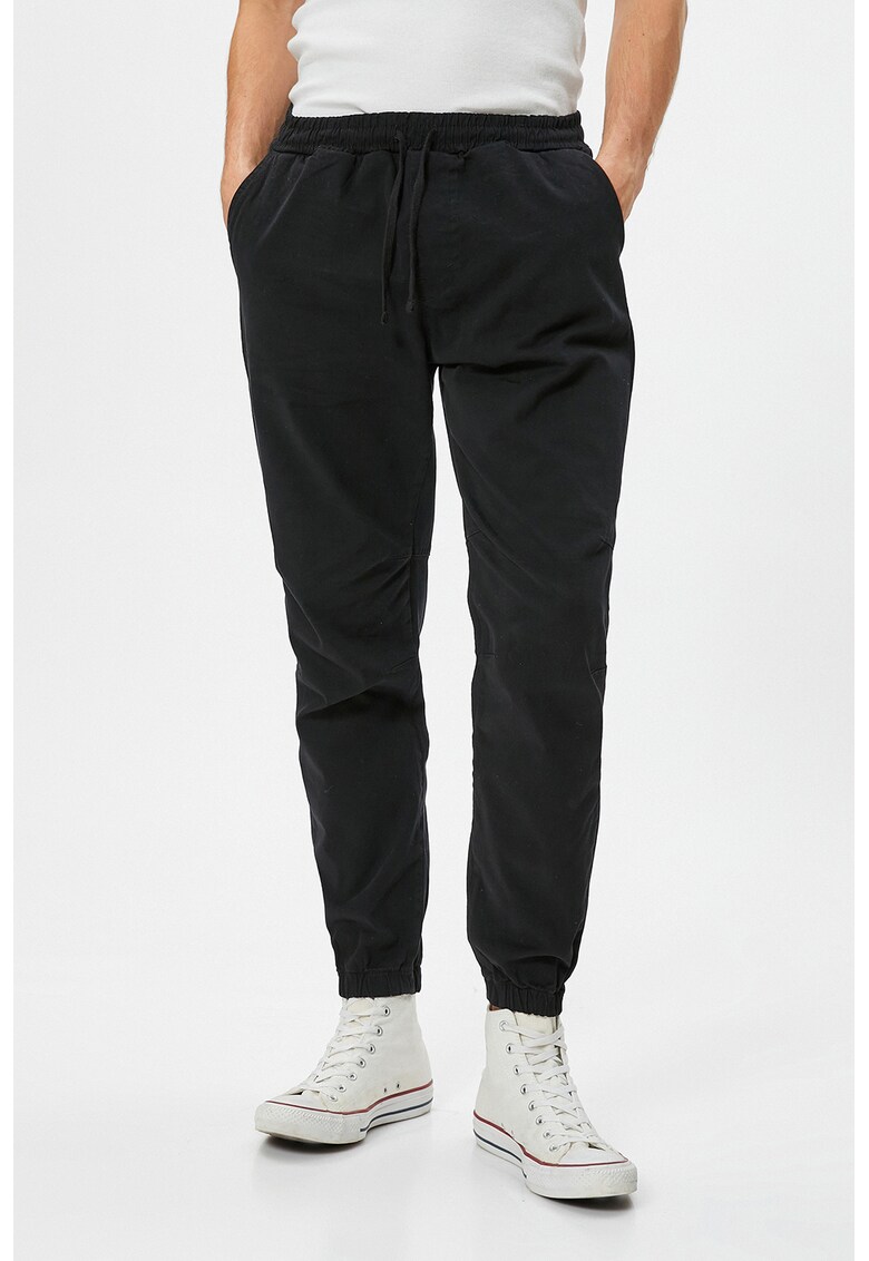 Pantaloni relaxed fit cu snur de ajustare