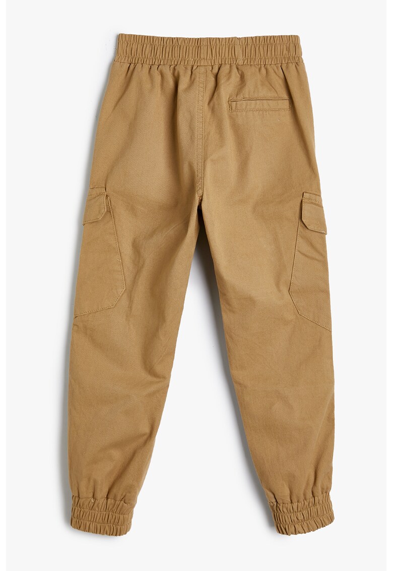Pantaloni cargo cu talie elastica