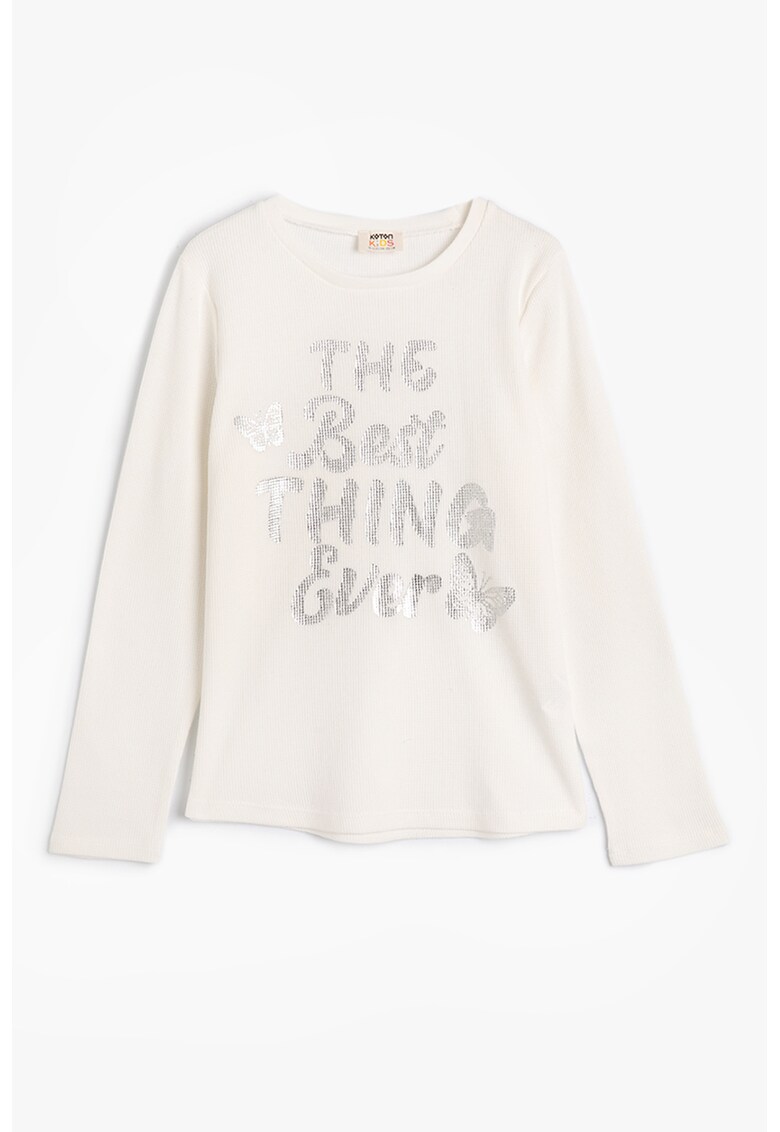 Bluza cu imprimeu metalizat