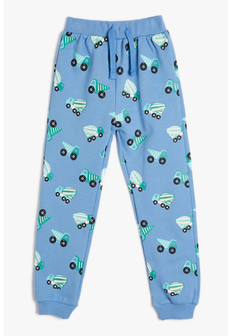 Pantaloni de trening cu model cu masini