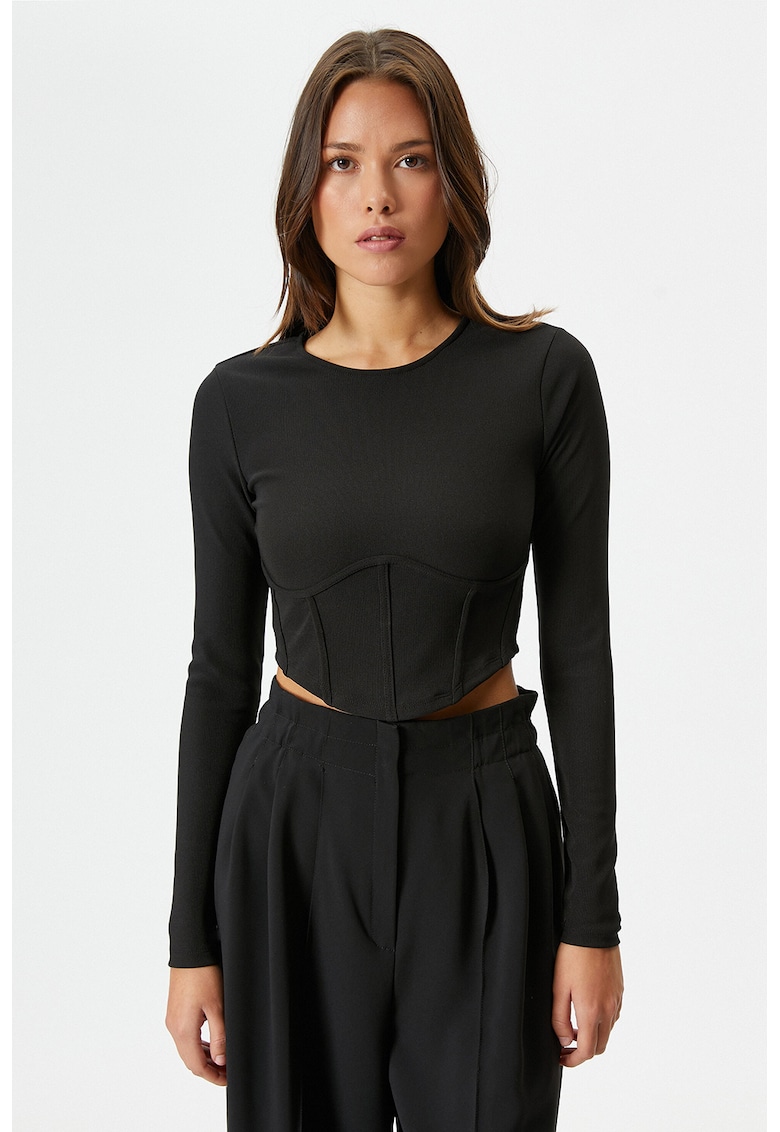 Bluza-corset cu model crop
