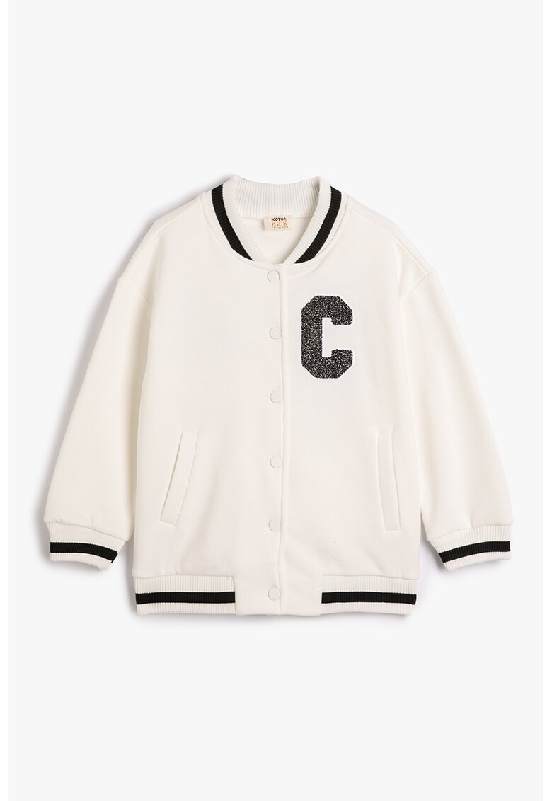 Jacheta varsity cu motiv stralucitor