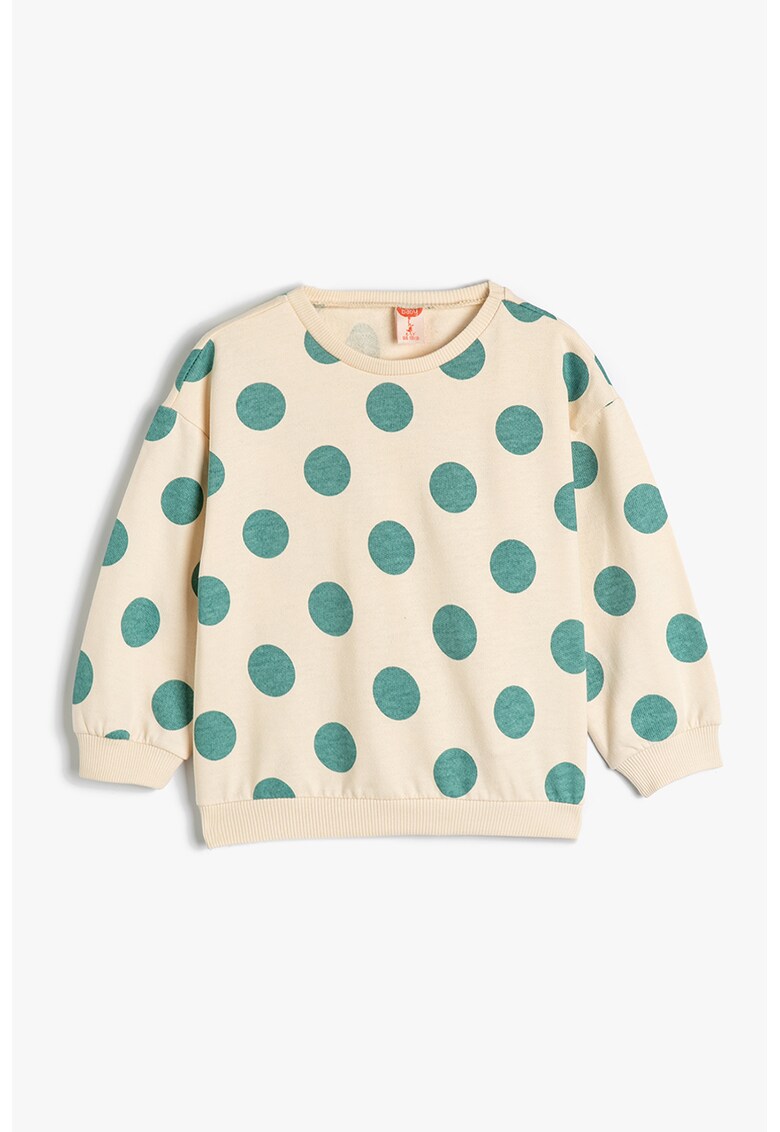 Bluza de trening cu model cu buline