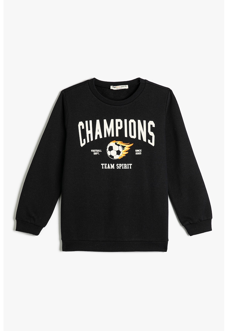Bluza de trening cu imprimeu tematic de fotbal