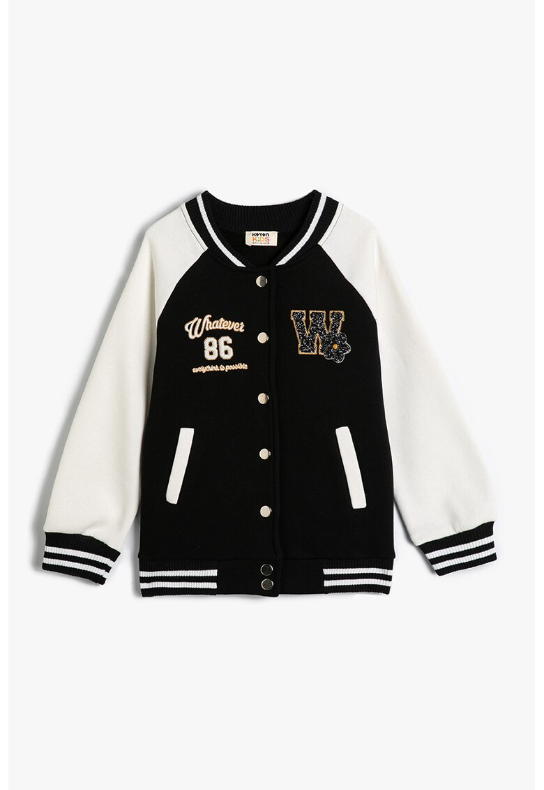 Jacheta varsity cu model colorblock