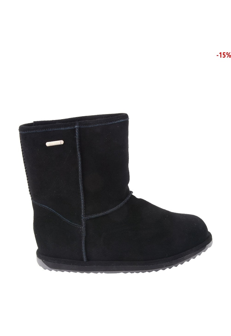 Botine dama - piele naturala - negru -
