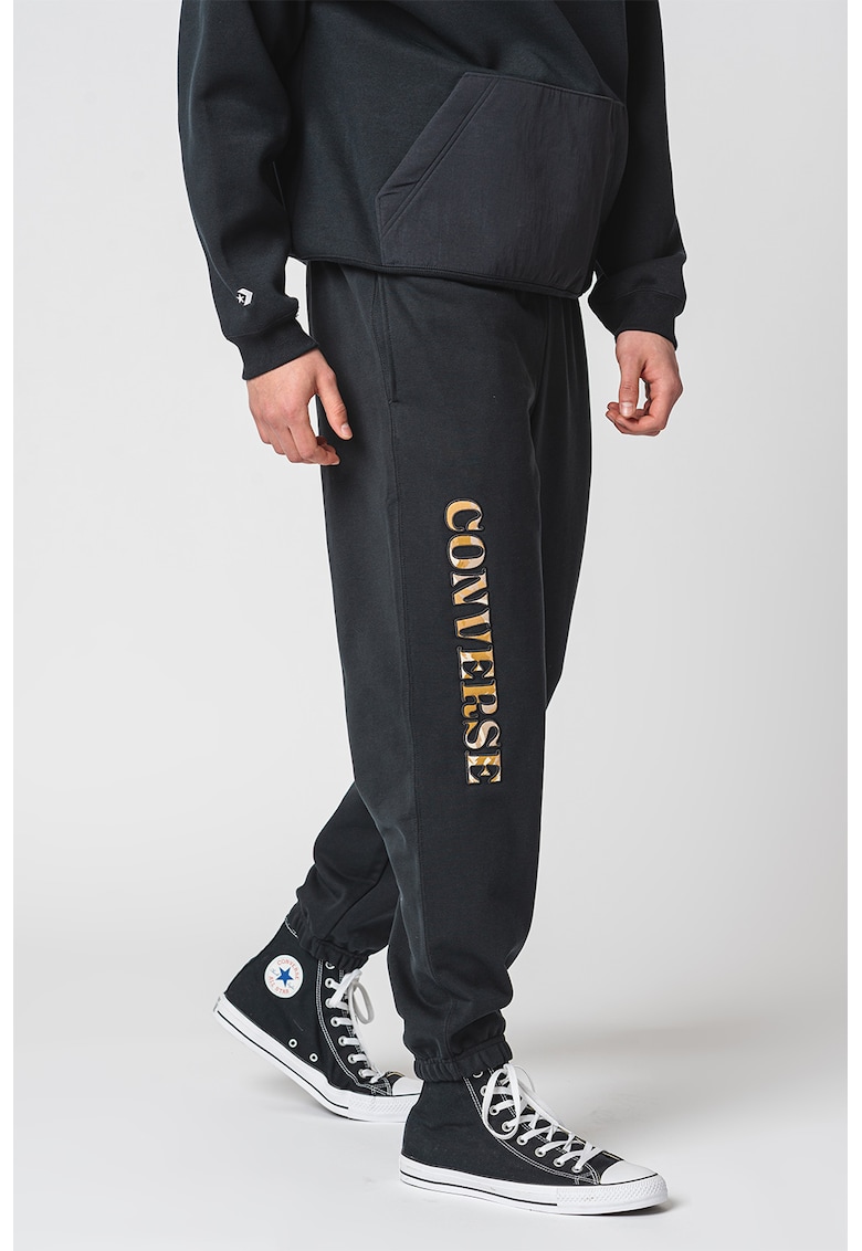 Pantaloni de trening din bumbac cu imprimeu logo Camo