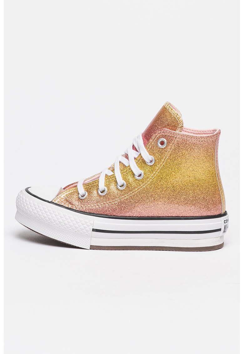 Tenisi mid-high cu aspect stralucitor Chuck Taylor All-Star