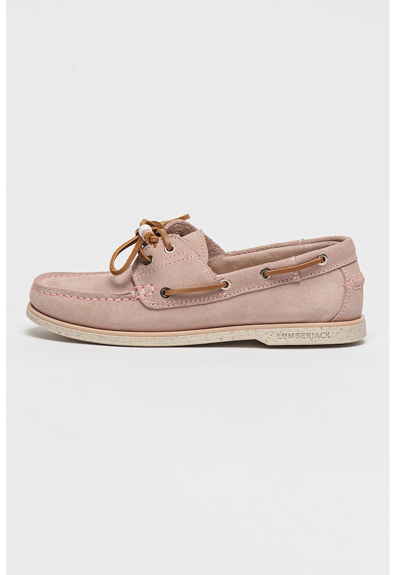 Pantofi boat din piele intoarsa Navigator