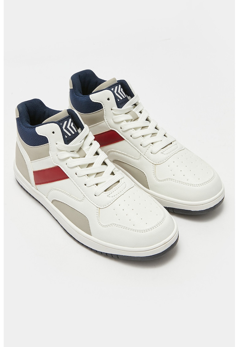 Pantofi sport mid-high din piele ecologica