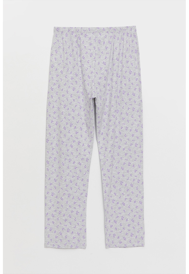 Pijama cu decolteu rotund