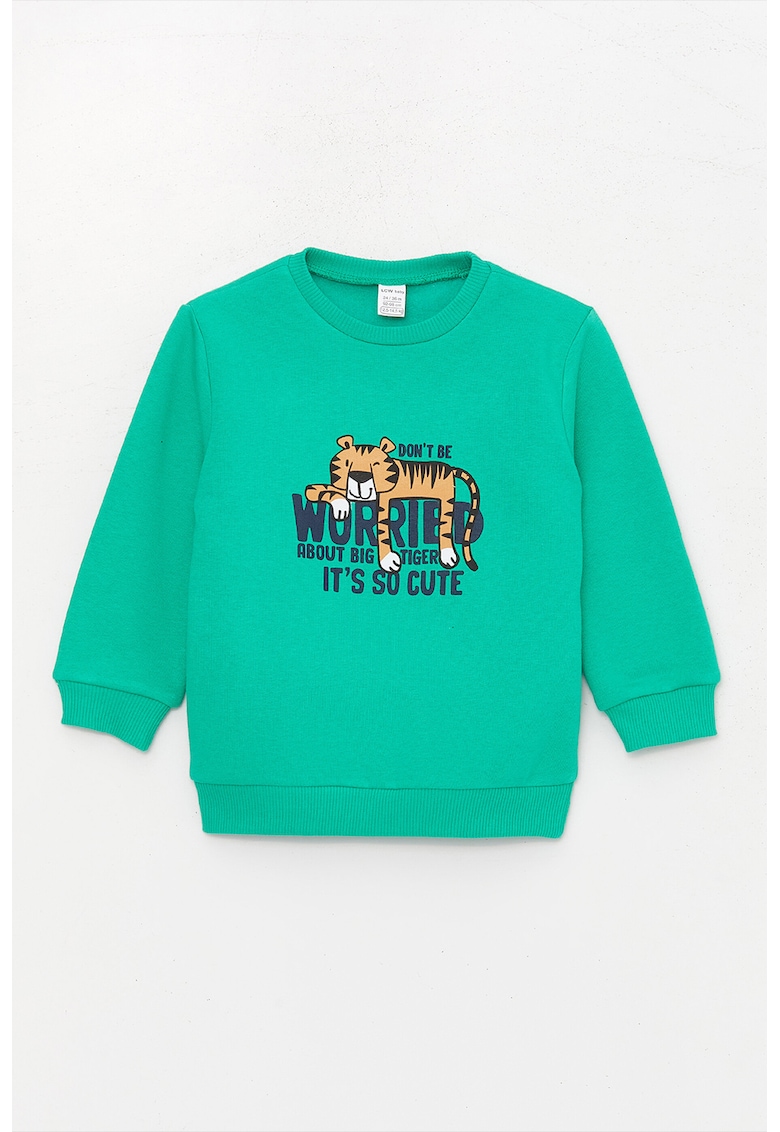 Bluza de trening cu decolteu la baza gatului