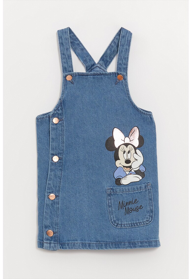 Sarafan de denim cu minnie mouse