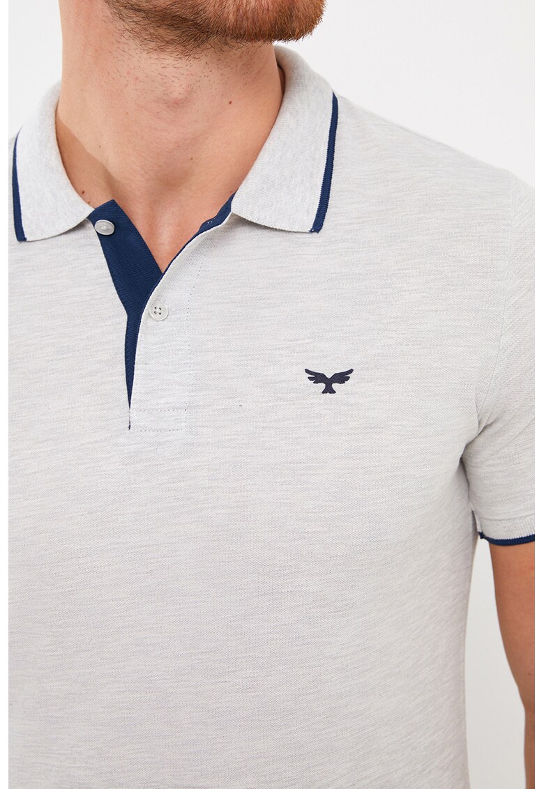 Tricou polo uni din amestec de bumbac