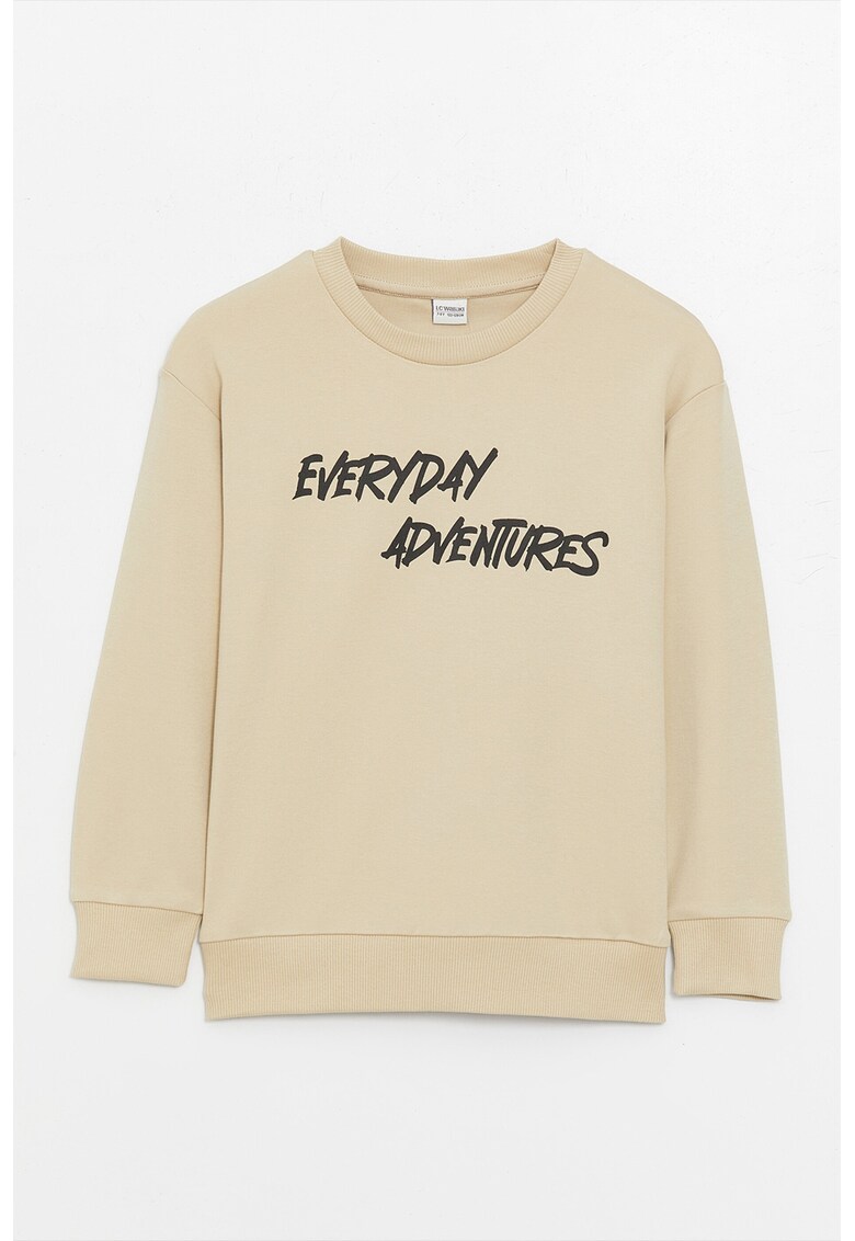 Bluza de trening de bumbac cu text