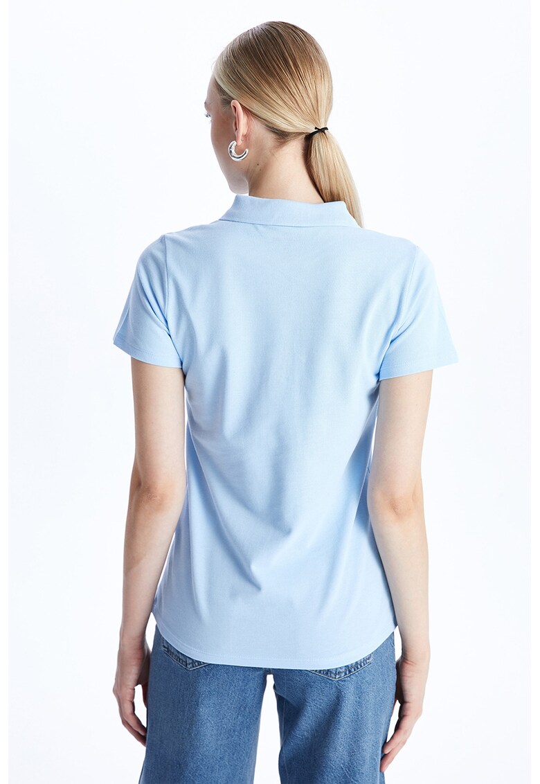 Tricou polo uni lejer