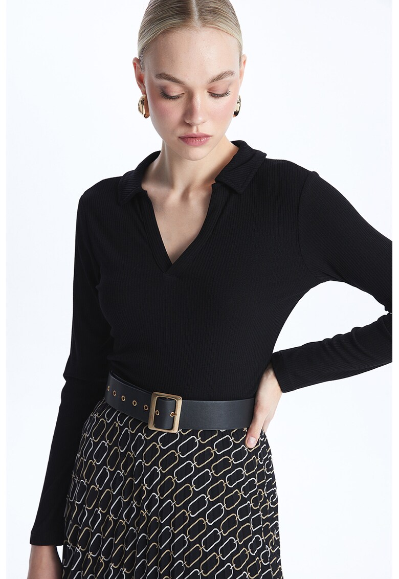 Bluza polo striata