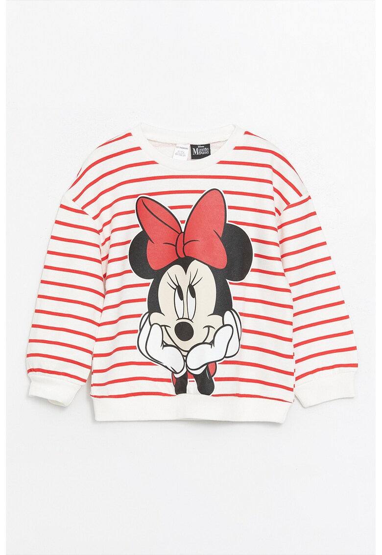 Bluza de trening cu imprimeu si maneci cazute