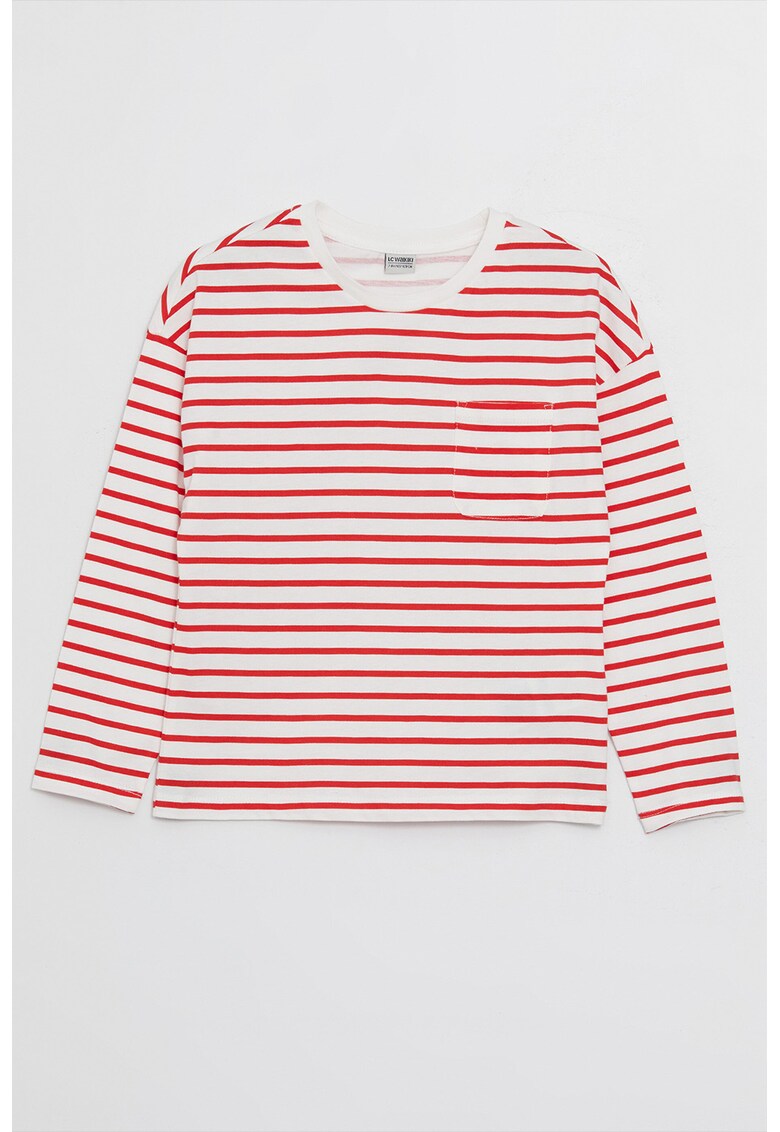 Bluza cu dungi si maneci cazute
