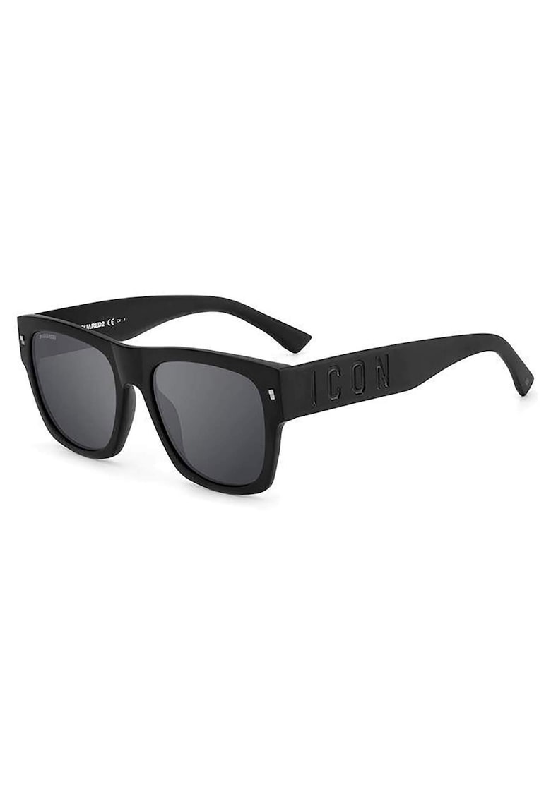 Ochelari de soare barbati - Icon 0004S 003 T4 - Acetat - 55-0-140 - Negru