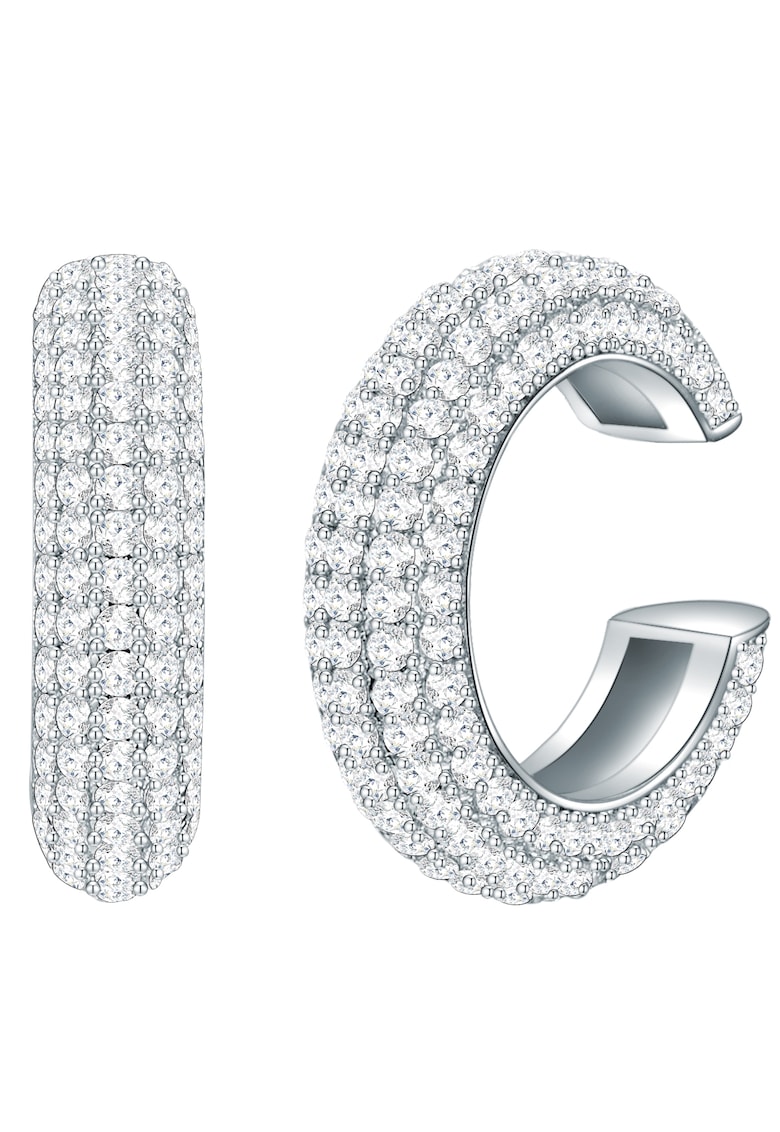 Cercei ear cuff decorati cu cristale zirconia