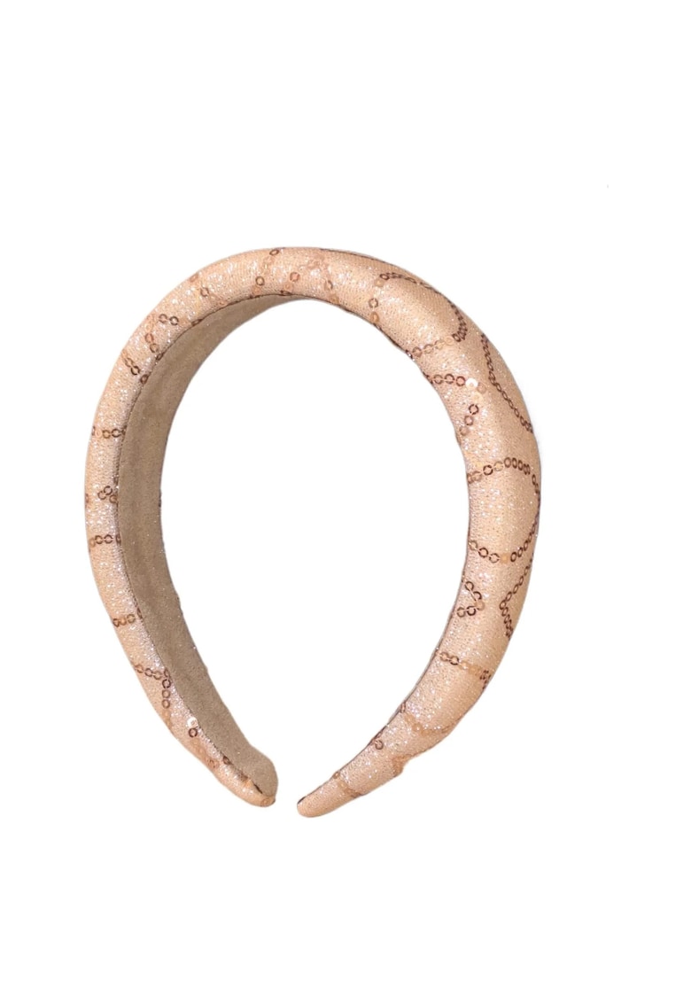 Bentita bej - bufanta - cu paiete - Nanzy C1