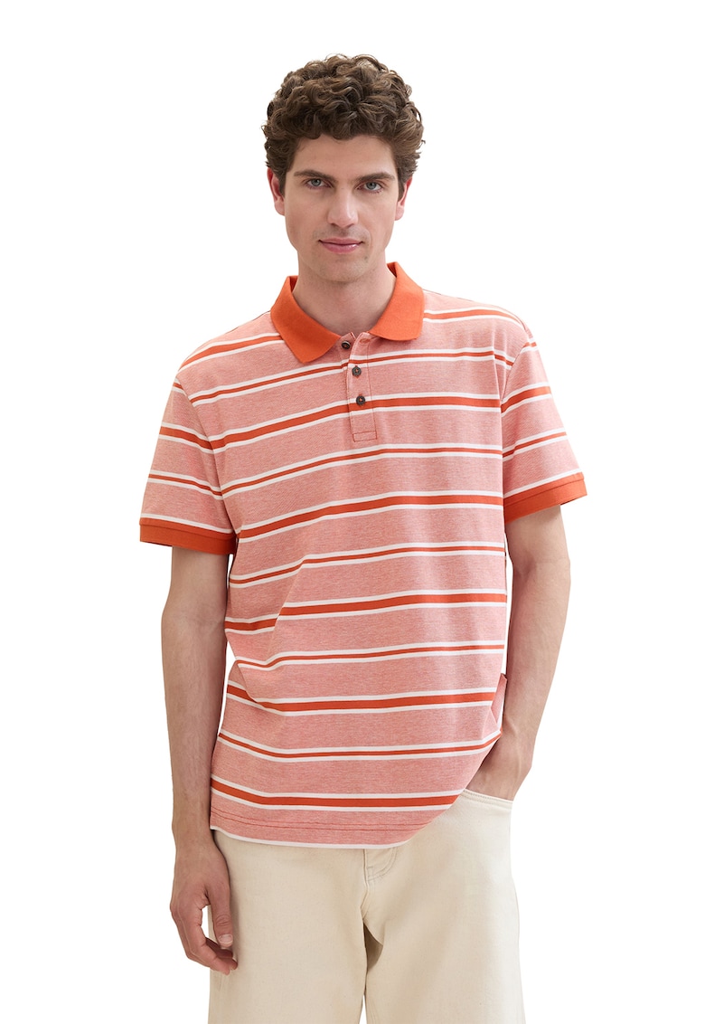 Tricou polo cu dungi