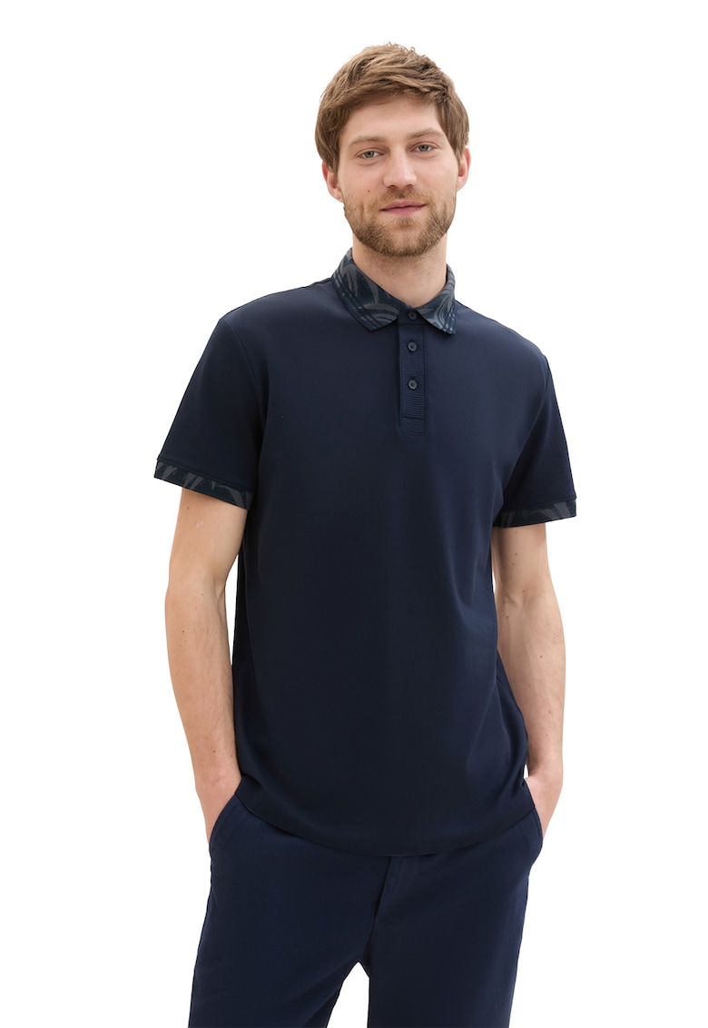 Tricou polo cu garnituri contrastante