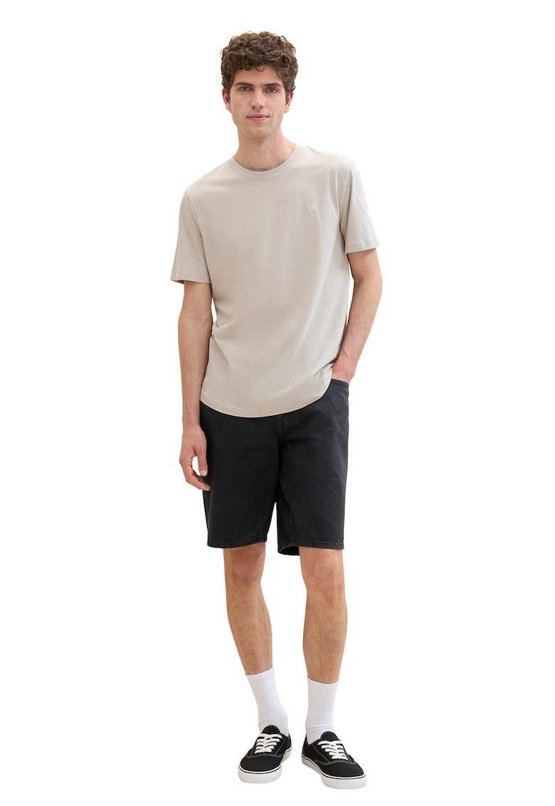 Bermude din denim cu talie medie