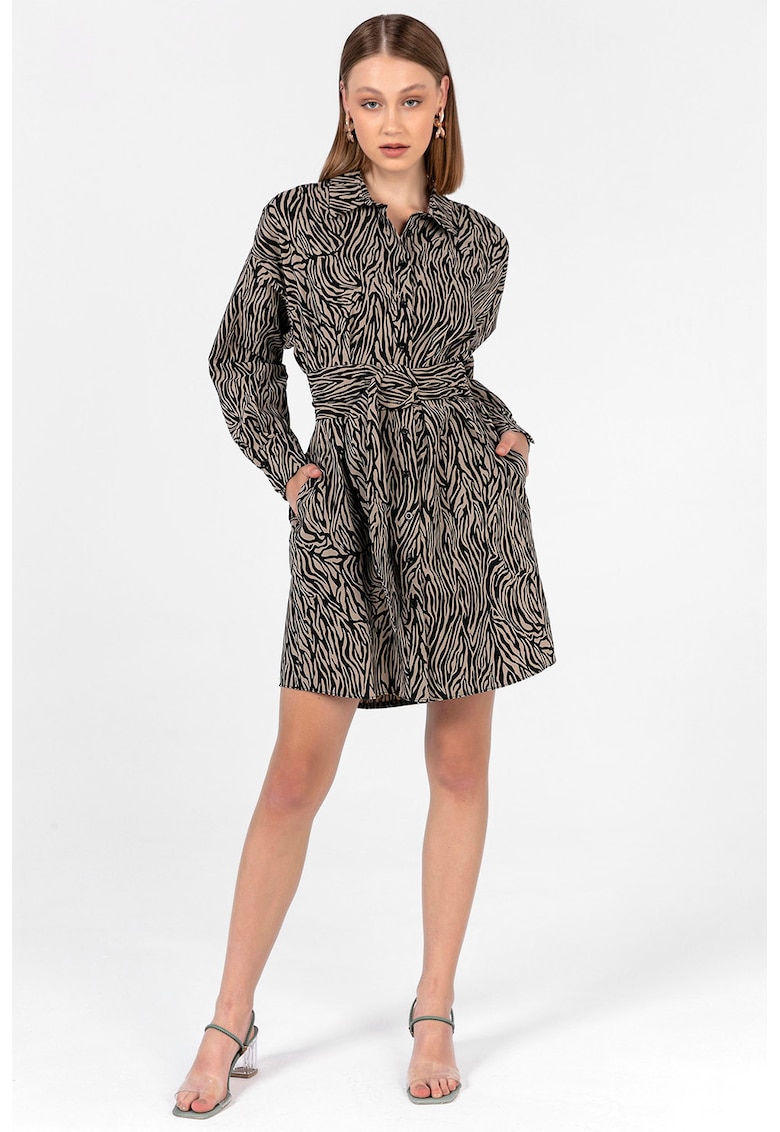Rochie mini cu buzunare laterale