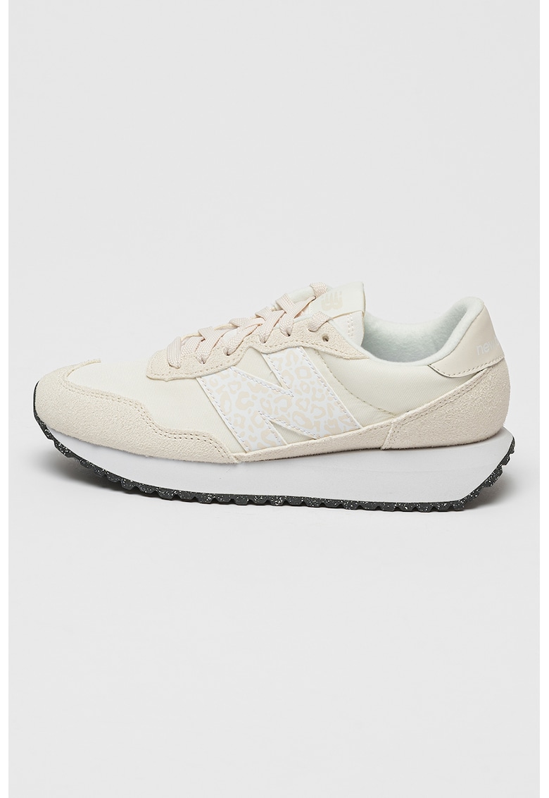 Pantofi casual cu insertii din piele intoarsa 237 – bej deschis – New Balance Pantofi casual cu insertii din piele intoarsa 237 – bej deschis – New Balance