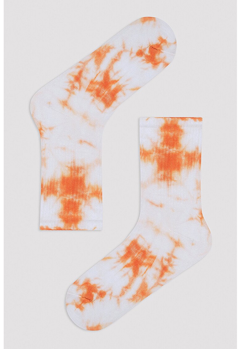 Sosete lungi cu aspect tie-dye