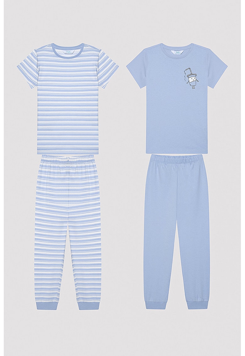 Set de pijamale din bumbac - 2 piese