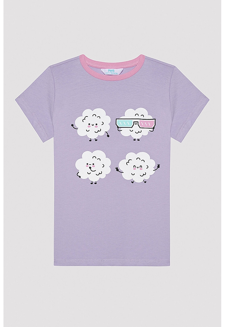 Set de pijamale din bumbac cu imprimeu grafic - 2 perechi